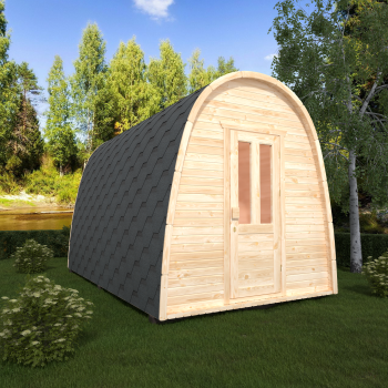 Fasssauna / Gartensauna / Banja / Viking 4,0 m mit Vorraum
